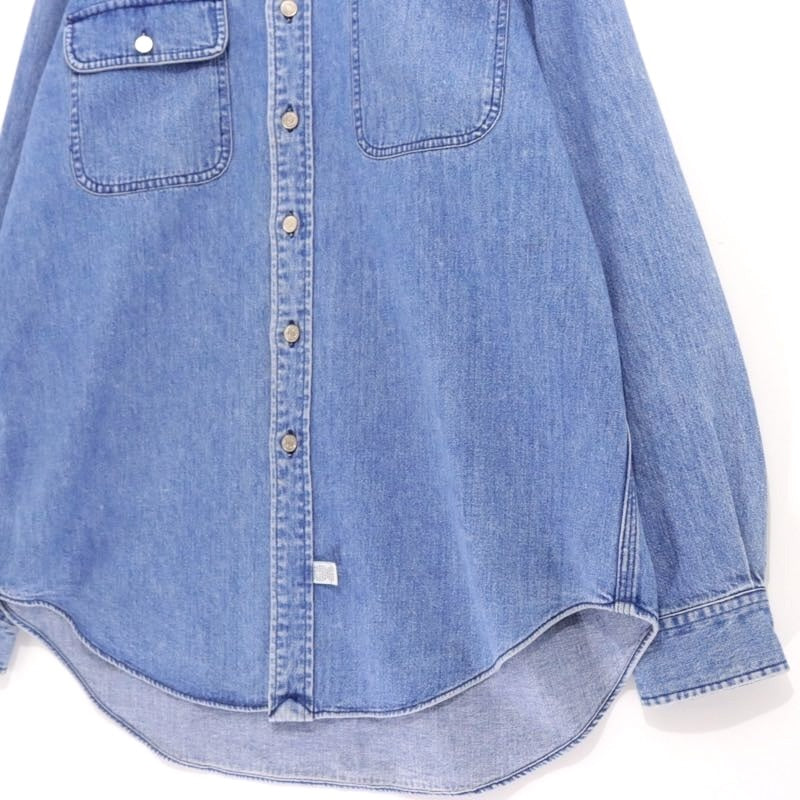 Polo Ralph Lauren 90s | Authentic Dungarees Corduroy Collar Denim Shirt "Indigo / Navy"