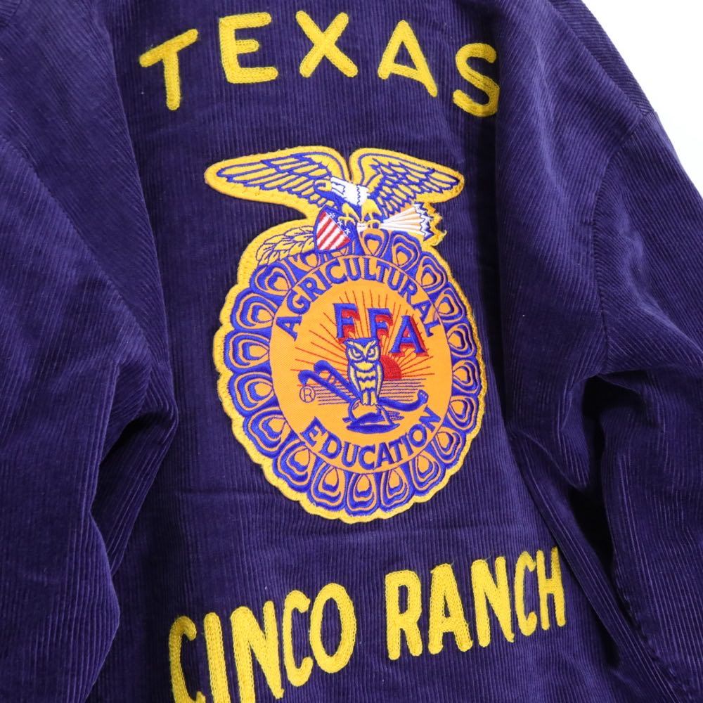 National FFA 2002-2003 | Vintage FFA Corduroy Jacket "TEXAS / CINCO RANCH" (1131)