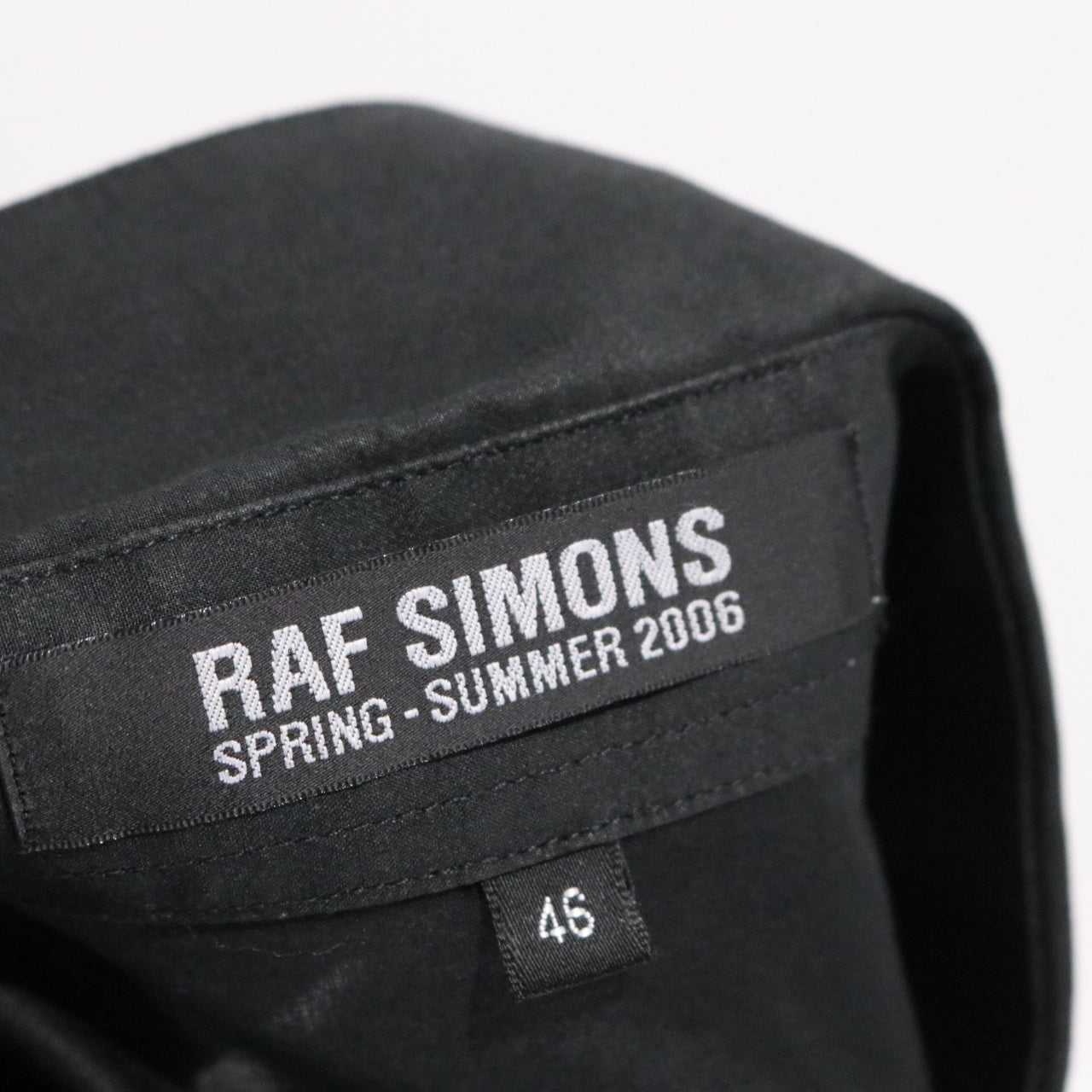 RAF SIMONS 06SS | Button Down S/S Shirt "Icarus Surgit" (Black)