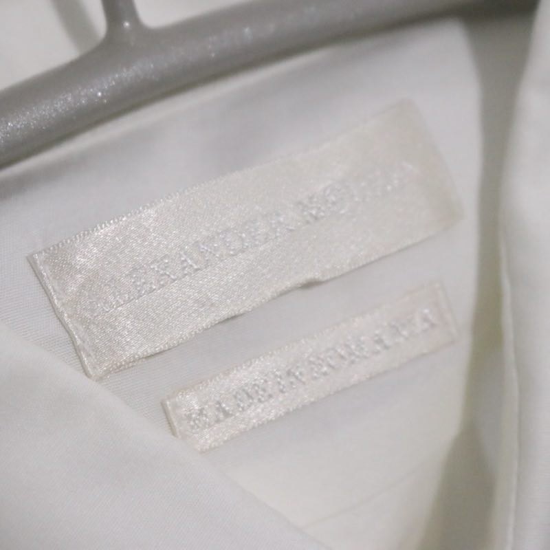 ALEXANDER MCQUEEN 13SS | S/S Button Down Shirt "Back Strap Detail" (White/)