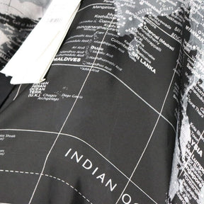 sacai 20SS | World Map Print Blouse "Black" (20-04987)