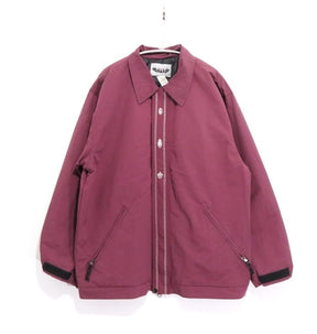 KIKWEAR 90s | Made in USA Insulated Nylon Jacket "Burgundy" (Double Zip)