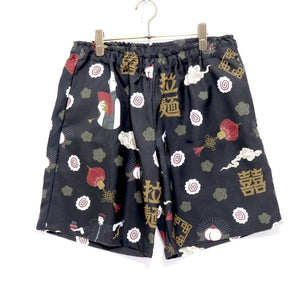 Eanbe | 拉麺 SHORT PANTS "BLACK"