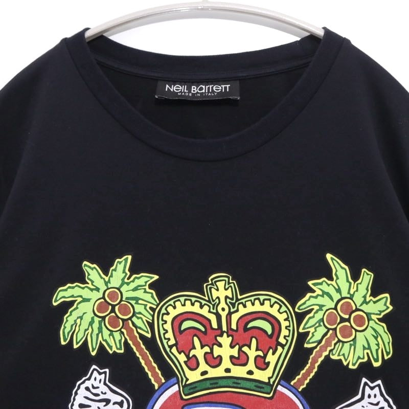 Neil Barrett 20SS | Graphic Art Print T-Shirt "Black" (BJT722B-N587S)