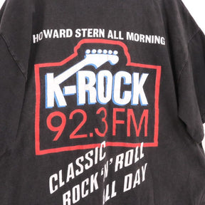 90s Vintage Howard Stern K-ROCK 92.3 FM | Logo Graphic T-Shirt Made in USA
