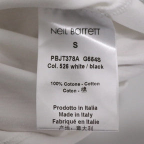 Neil Barrett | Inverted Logo T-Shirt "White" (PBJT378A G554S)