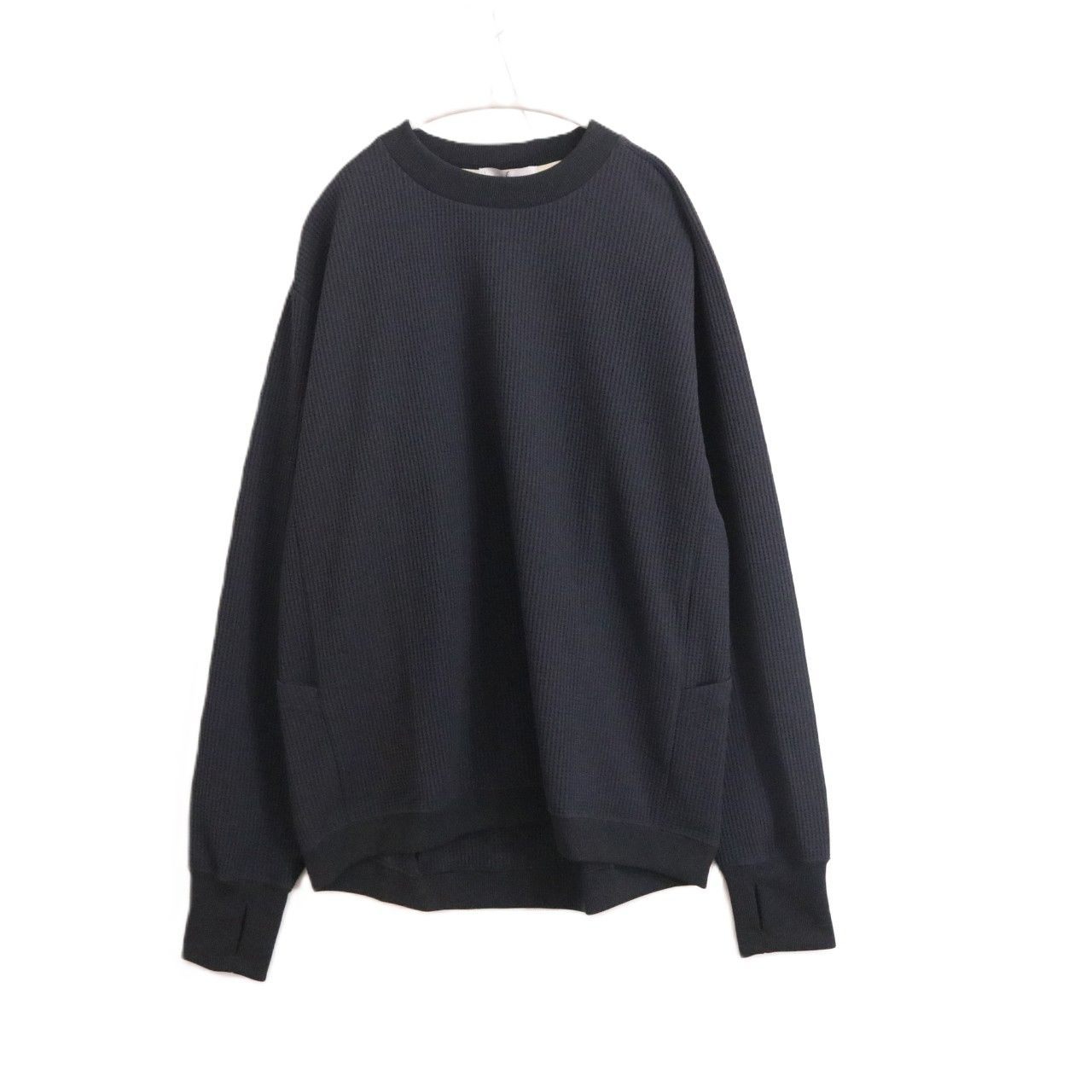narifuri (ナリフリ)Multi Waffle Crew Neck Sweatshirt