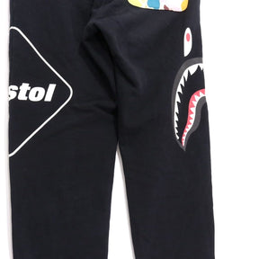 A BATHING APE 19SS | F.C.R.B. SHARK SWEAT PANTS "Black" (001PTF231902X)