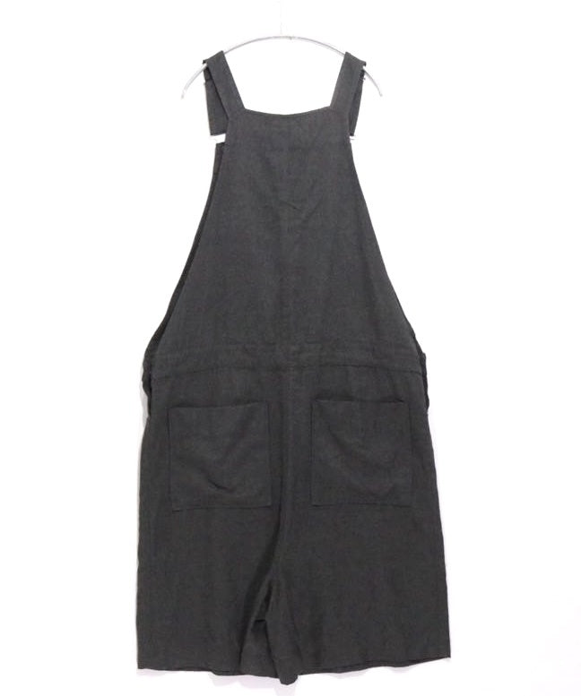 NOZOMI ISHIGURO | Overall Shorts "Black / Felt" (15tMA06009)