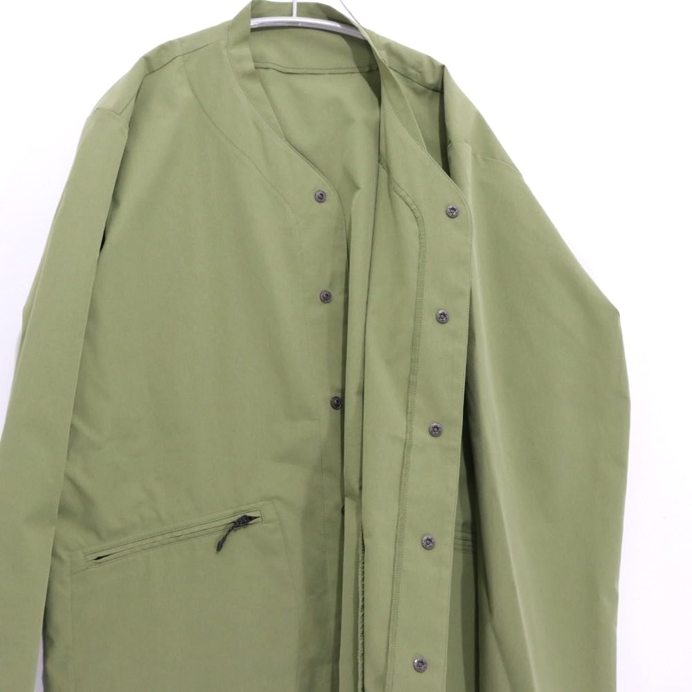 DESCENTE ddd | BASEBALL CARDIGAN "Khaki/Green" (DHURJC32)
