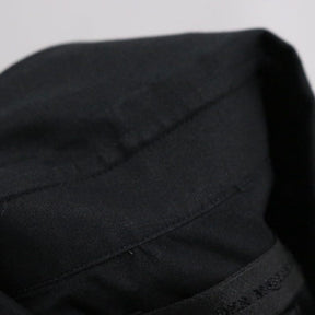 ALEXANDER MCQUEEN 13SS | S/S Button Down Shirt "Back Strap Detail" (Black)