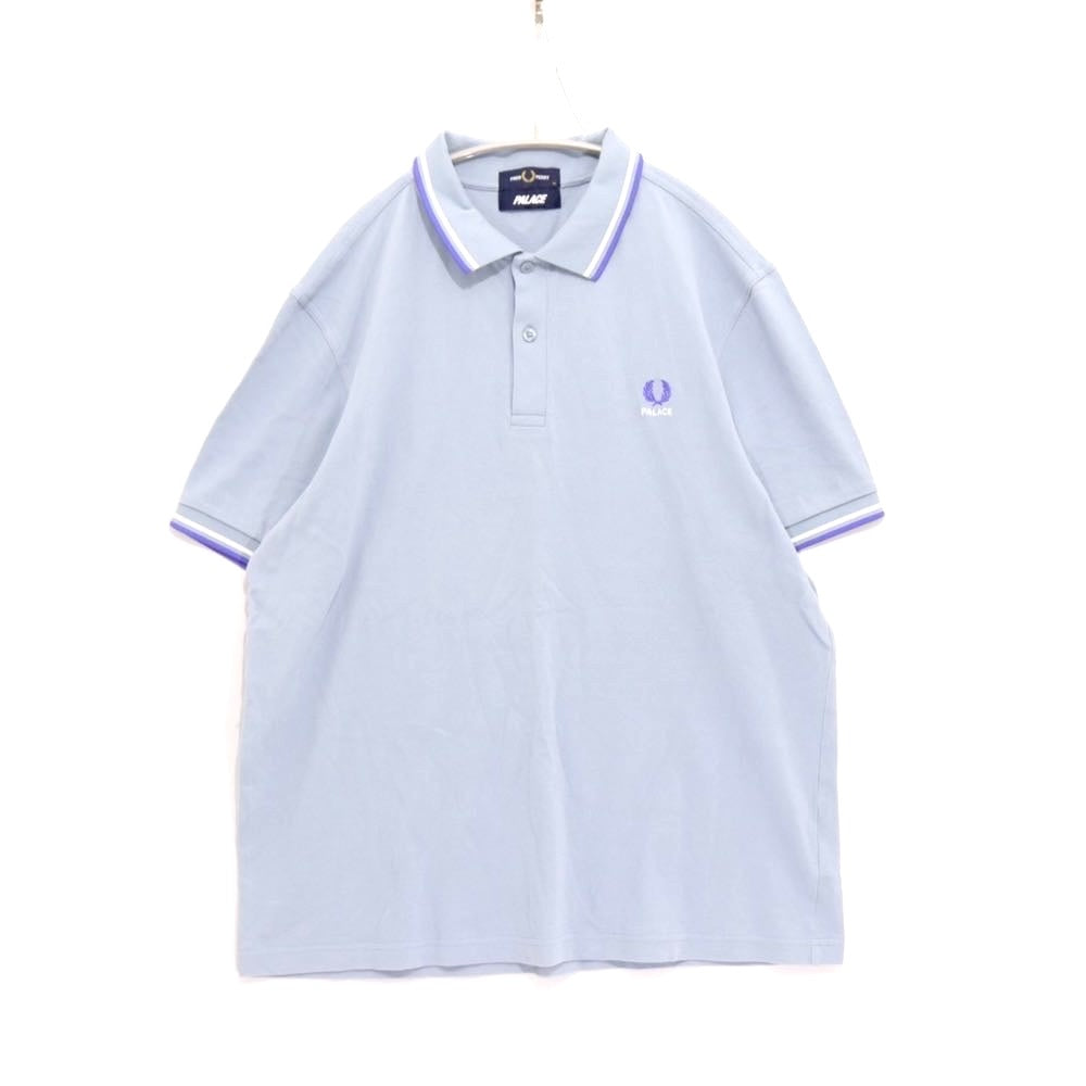 FRED PERRY x PALACE 25AW | Twin Tipped Polo Shirt "Dusty Blue"