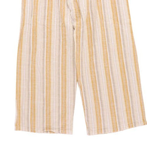 mlle GABRIELLE | Wide Easy Pants "Yellow Stripe" (Made in India)
