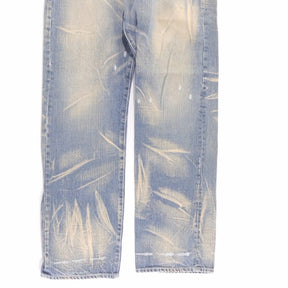 SWAGGER | Damage Denim Pants "Indian & Dollar" Embroidery (SWGPTS-271)
