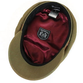 Brixton | Fiddler Cap "Olive Herringbone/Brown Band"