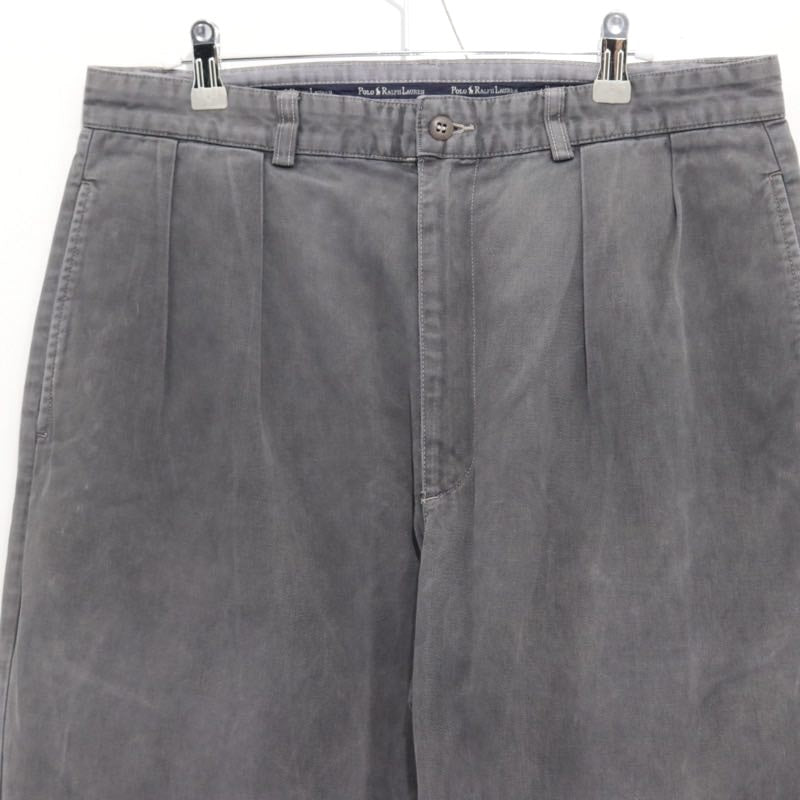 Polo Ralph Lauren 90s | ANDREW PANT 2-Tuck Slacks "Grey"