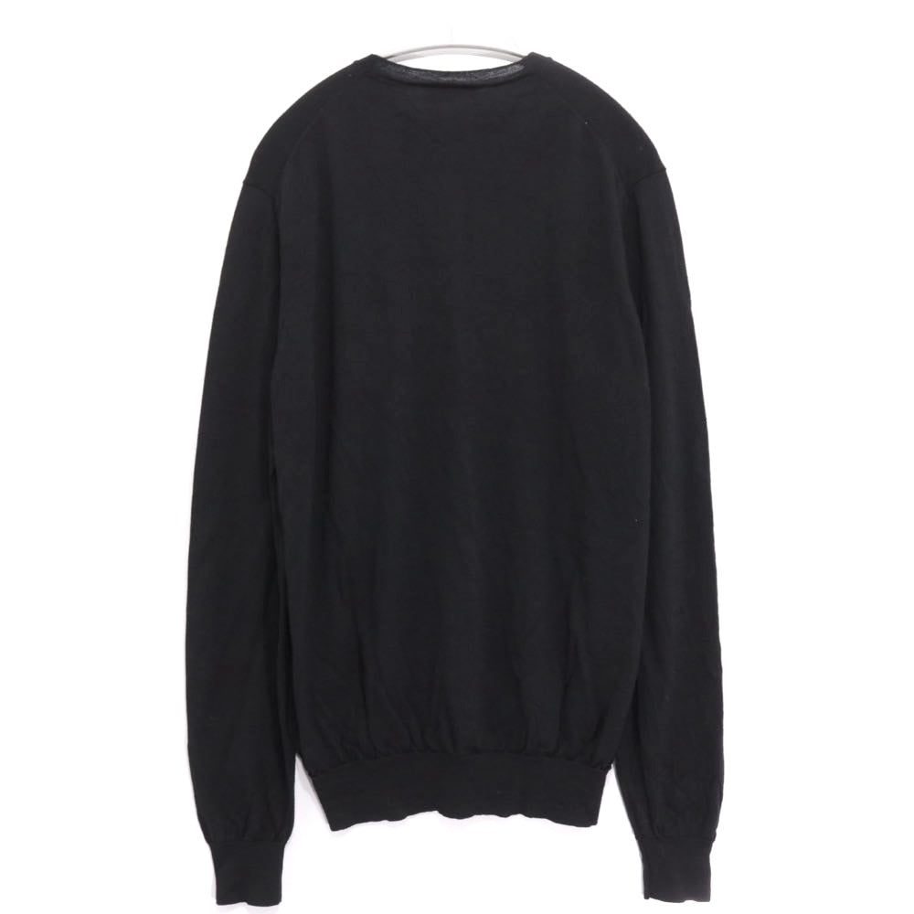 PRADA 23AW | High-Gauge Wool Crew-Neck Knit "Black" (DNA641 S152 128D)
