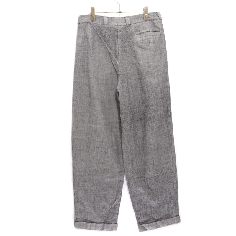 EURO VINTAGE 70s-80s | Bespoke 3Tuck Trousers "OPTIZip / Gray"