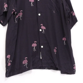 TOWN 25SS | FLAMINGO Open Collar Shirt "Flamingo Pattern" (25SS-SNTN-01)
