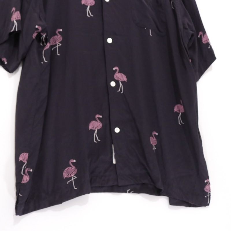 TOWN 25SS | FLAMINGO Open Collar Shirt "Flamingo Pattern" (25SS-SNTN-01)