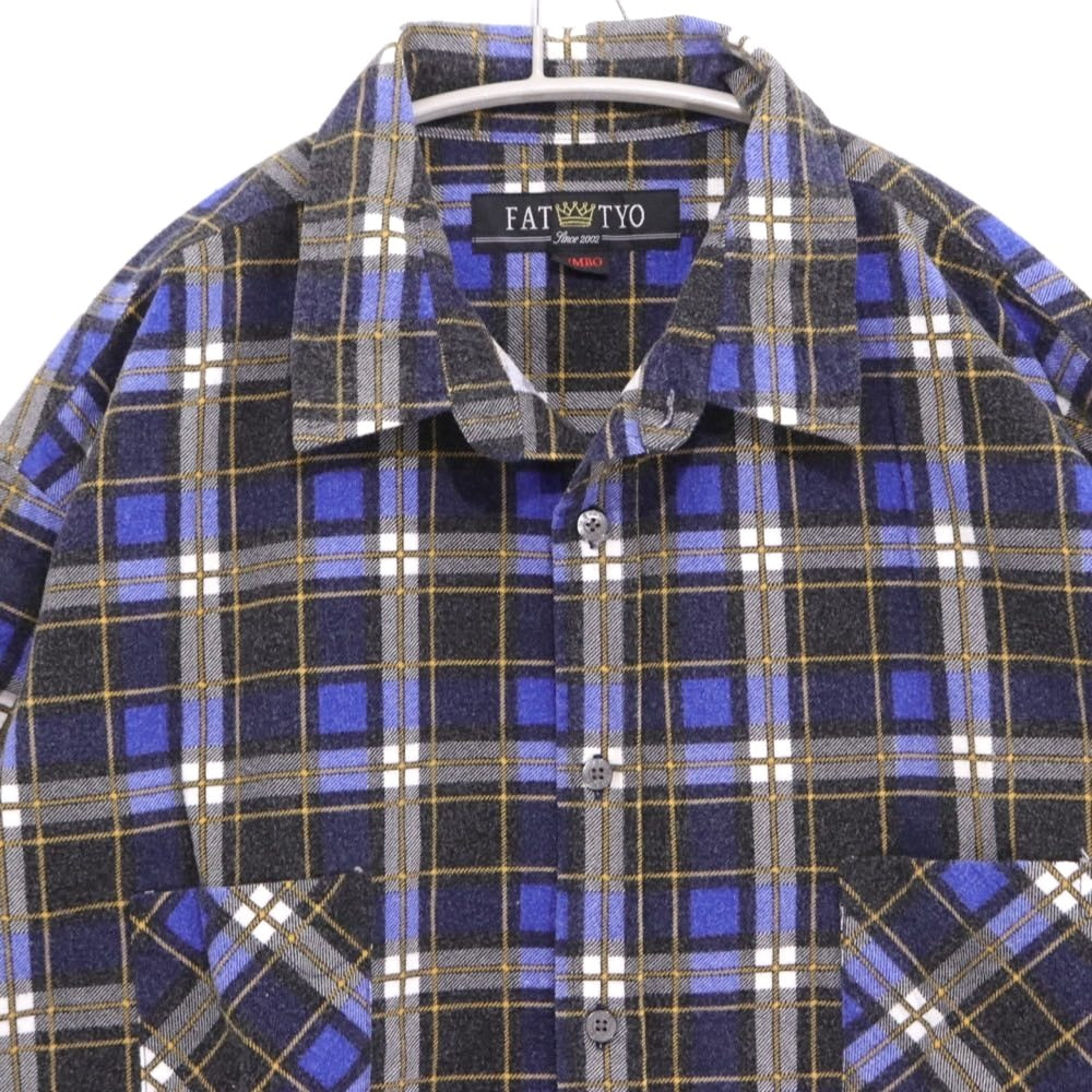 FAT 04FW | Flannel Check Shirt JACK "Blue" (F/04-FW/SH-02)