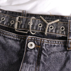 Y/PROJECT | Waistband-less Denim Pants "Black Wash"