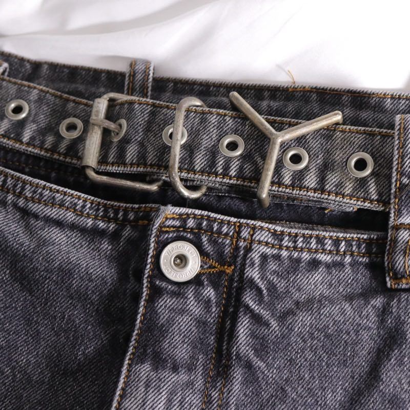 Y/PROJECT | Waistband-less Denim Pants "Black Wash"
