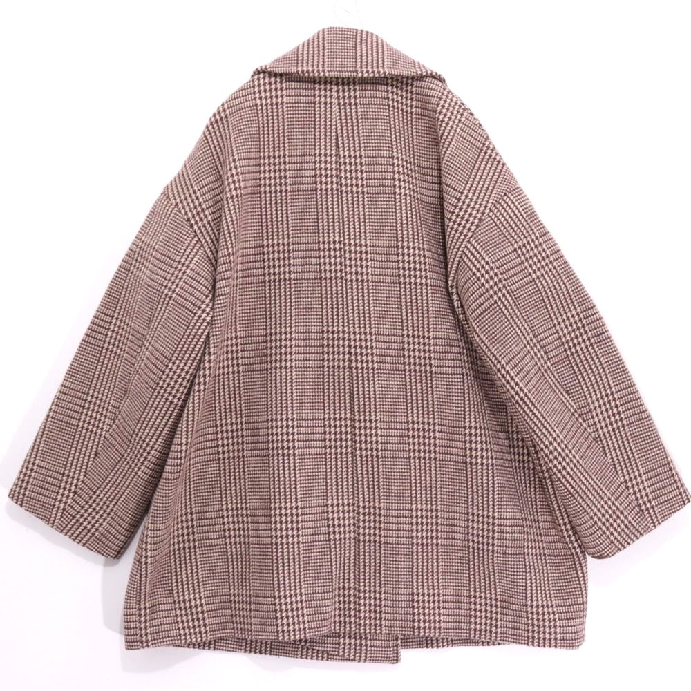 JOURNAL STANDARD relume | Double Collar Check Coat "Brown" (18-020-462-5000-3-0)