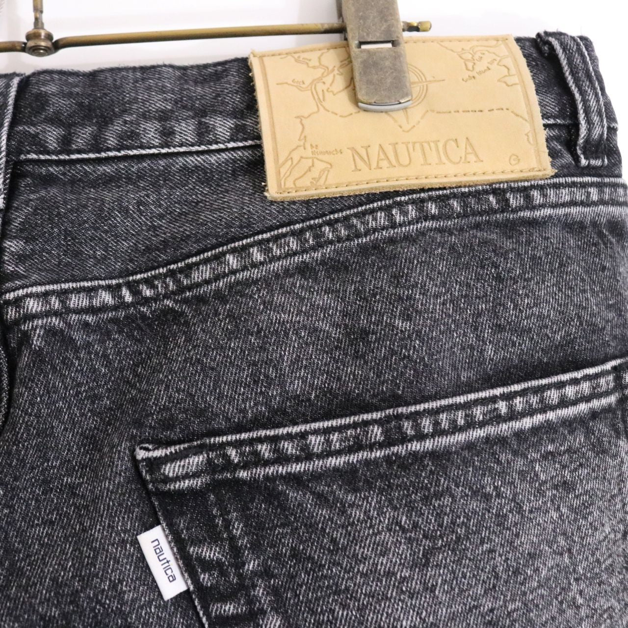 NAUTICA(ノーティカ) Wide Tapered Denim Pants Black