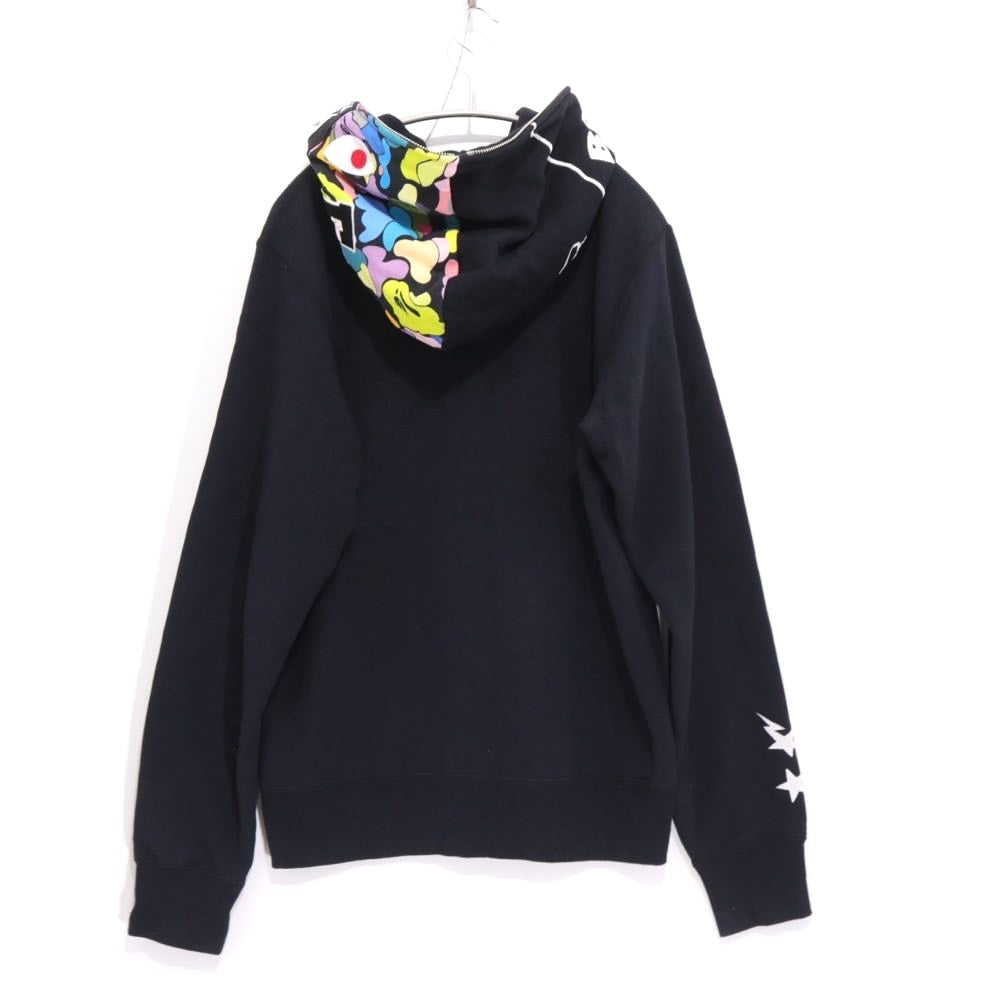 F.C.Real Bristol × A BATHING APE 19SS | SHARK FULL ZIP HOODIE "Black" (001ZPF231905X)