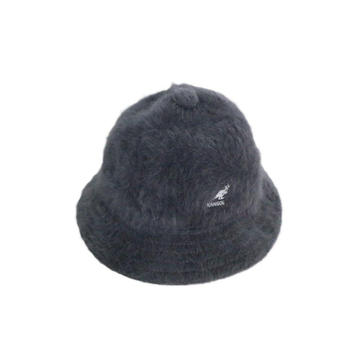 90s 00s KANGOL(カンゴール) アンゴラファー ハット ブルーロゴ