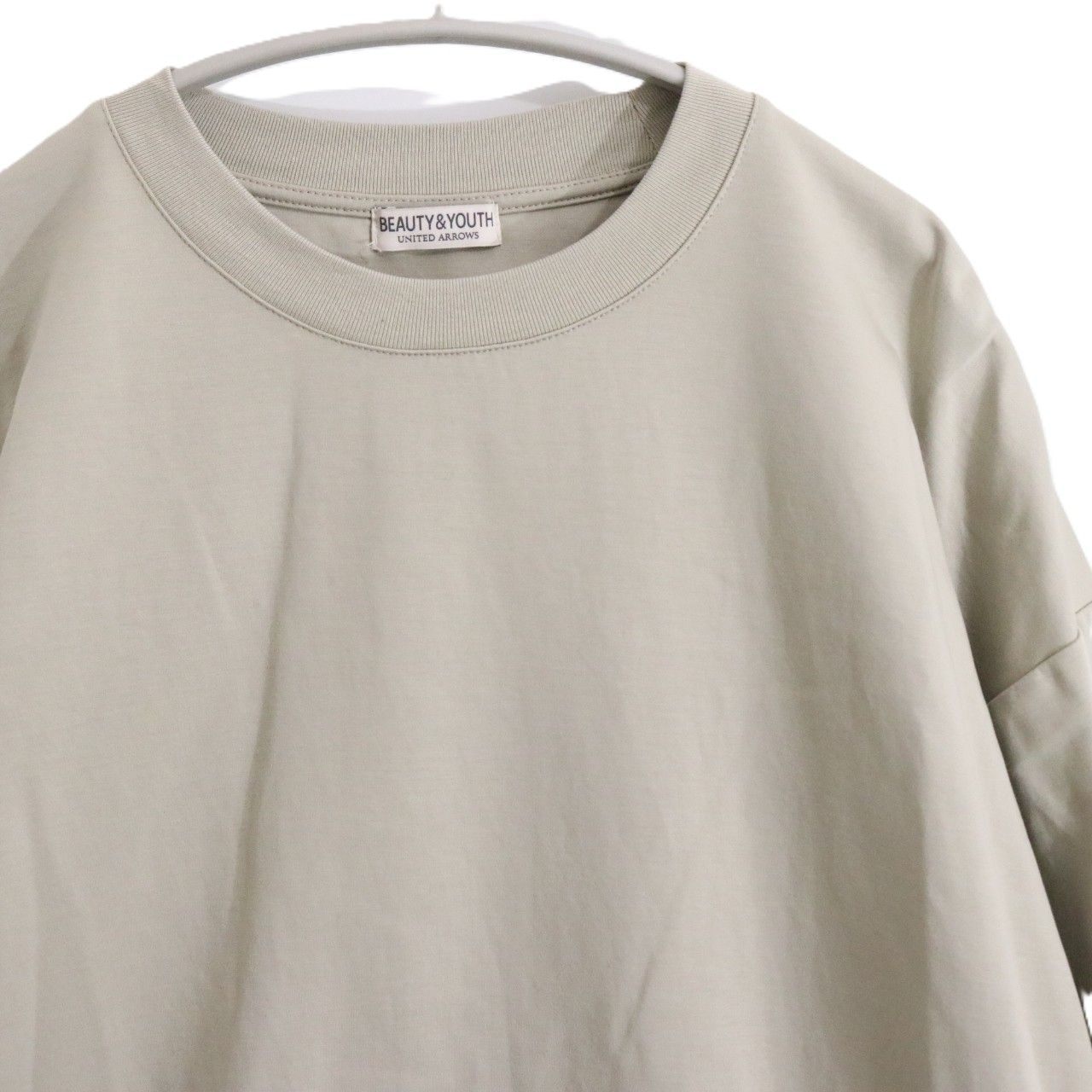 BEAUTY&YOUTH UNITED ARROWS(ビューティーアンドユース ユナイテッドアローズ)L/S T-Shirt プラチナ モックロディ クルーネック カットソー
