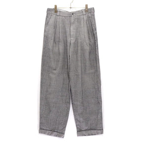 EURO VINTAGE 70s-80s | Bespoke 3Tuck Trousers "OPTIZip / Gray"