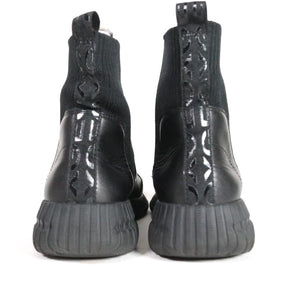 GEOX 20AW | D NOOVAE A "Black / Knit & Leather" (D04GAA / D02GAA)