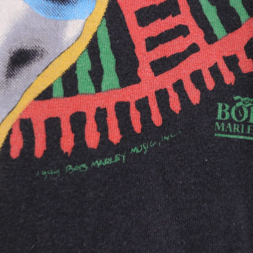LIQUID BLUE 90s | BOB MARLEY Soccer S/S Tee "Black / 1994 Copyright Made in USA"