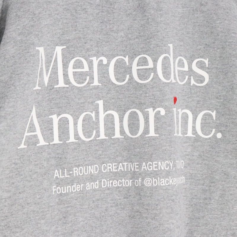 Mercedes Anchor Inc. | Crewneck Sweatshirt "Grey / White Print"