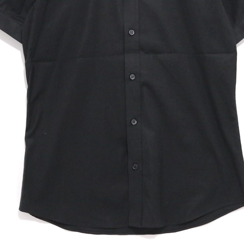 ALEXANDER MCQUEEN 13SS | S/S Button Down Shirt "Back Strap Detail" (Black)