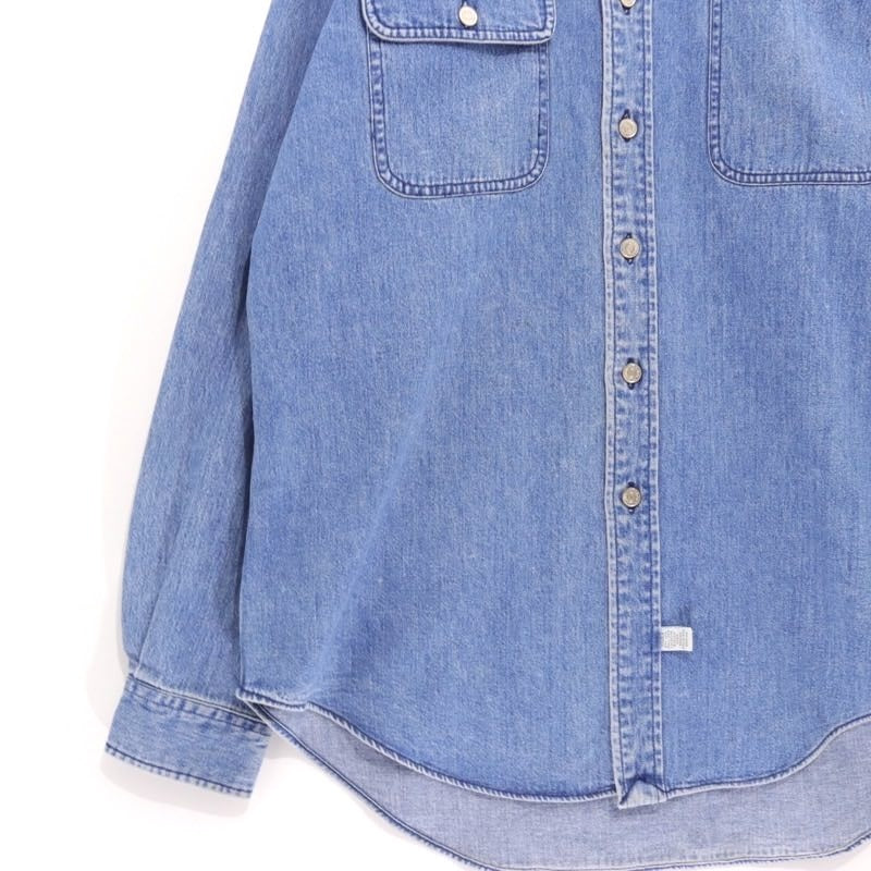 Polo Ralph Lauren 90s | Authentic Dungarees Corduroy Collar Denim Shirt "Indigo / Navy"