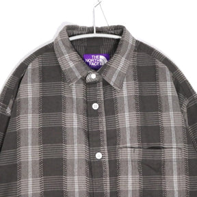 THE NORTH FACE PURPLE LABEL 25SS | Plaid Dobby Field Shirt "Asphalt Gray" (N25SG045)
