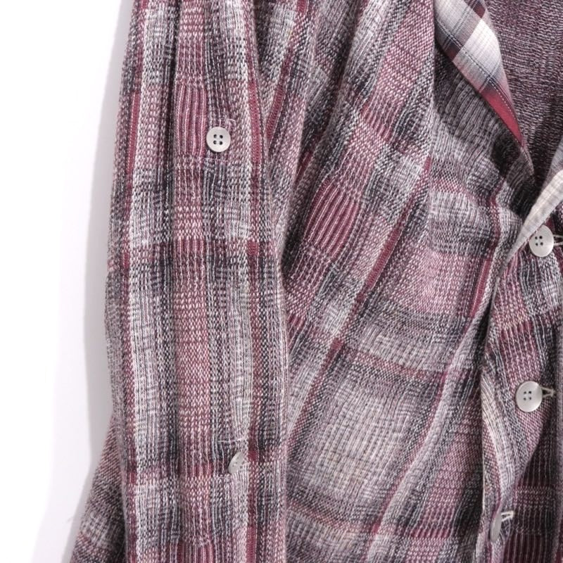 MIHARAYASUHIRO 17SS | Flannel Check Long Shirt Coat (71091178)
