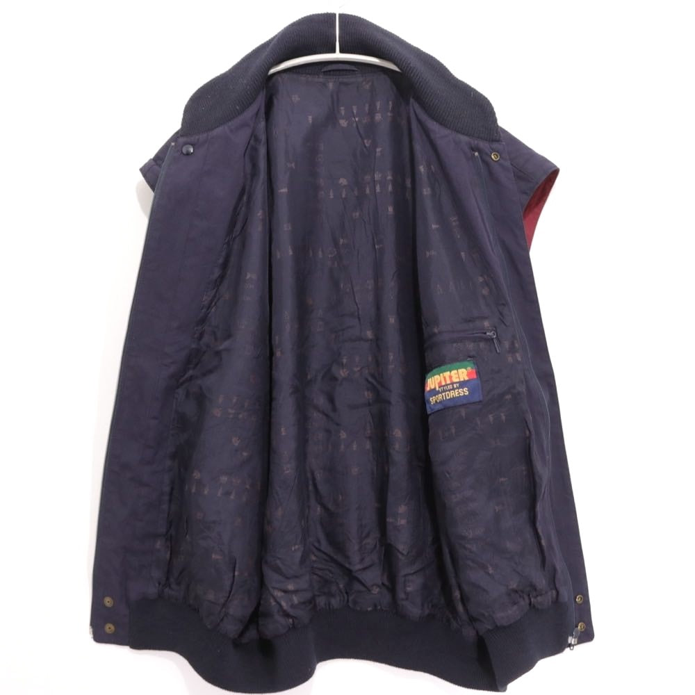 JUPITER style by SPORT DRESS 80s 90s | 2WAY Convertible Zip-Up Jacket "Navy"