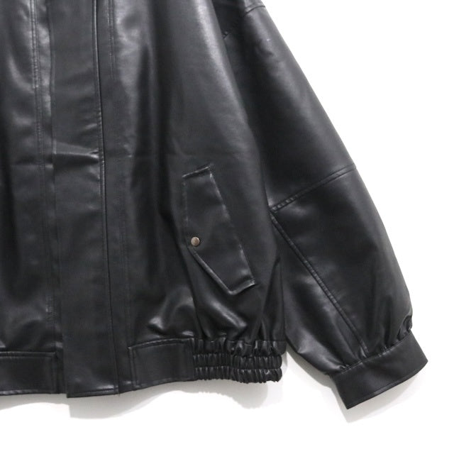 Discoat 23AW | Vintage PU Leather Jacket "Black" (DPZ2032107A0003)