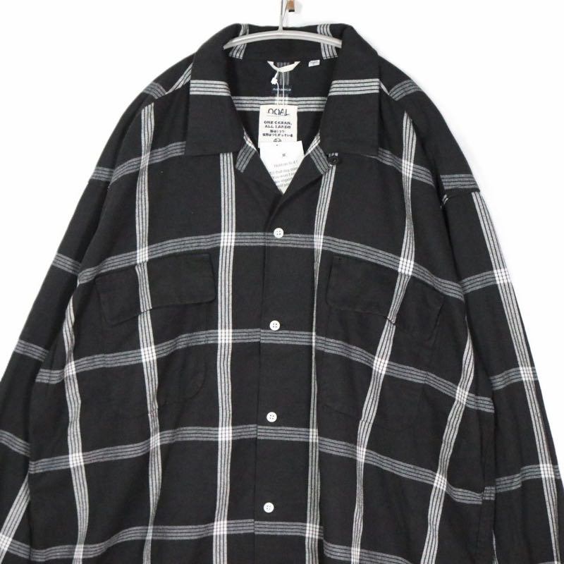 nanamica 25AW | Flannel PALAKA Check Shirt "Black/White" (S25FG016)