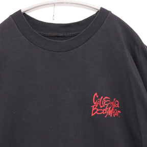 90s Vintage California Body Wear | "Old & Strong" Graphic T-Shirt "Black"