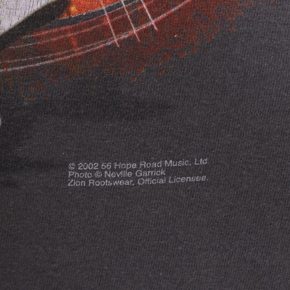 ZION ROOTSWEAR 2002 | BOB MARLEY "Soccer" Printed T-Shirt Made in USA "Gray"