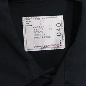 sacai 2022 | Cotton Oxford x Nylon Twill Shirt "Navy/Khaki" (SCM-040)