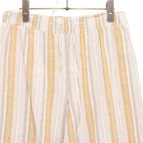 mlle GABRIELLE | Wide Easy Pants "Yellow Stripe" (Made in India)