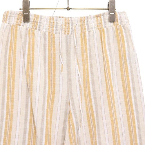 mlle GABRIELLE | Wide Easy Pants "Yellow Stripe" (Made in India)