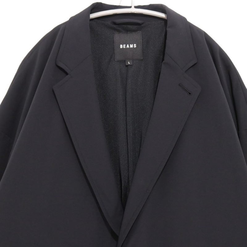 BEAMS | Nylon Mesh-Lined Oversized Jacket "Black"(11-16-1309-803)