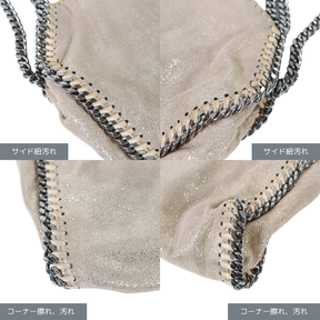 STELLA McCARTNEY 16AW | Falabella Tiny Tote "Metallic Crack Beige" (391698)